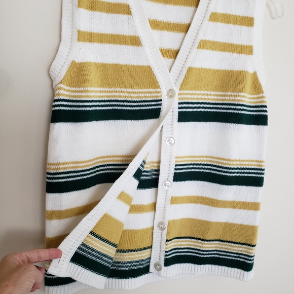 Vintage Haymaker Knit Striped Vest - Picture 3 of 10